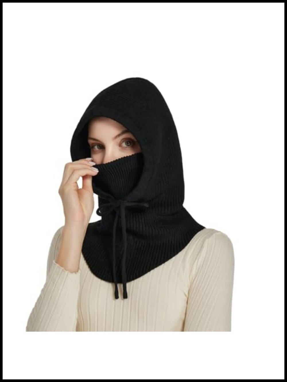 Knit Balaclava Winter Hat Ski Mask Face Cover Neck Warmer